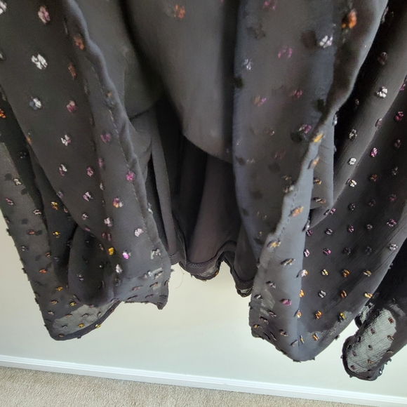 Torrid Mini Clup Dot Blouson Long Sleeve Dress SZ 2 - Picture 11 of 16